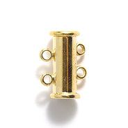 2FI357-G: Clasp Slide Magnetic 2-strand Gold 10x16mm - 1SE