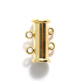 2FI357-G: Clasp Slide Magnetic 2-strand Gold 10x16mm - 1SE
