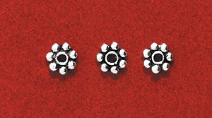 4FI95-SS: Bead Daisy Spacer SS 4mm 10PPK