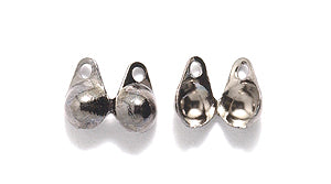 3FI131-GM: Bead Tip DBL Cup DBL Loop 3mm GNMTL - 12PPK