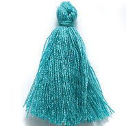 1TA187-C: Cotton Tassel Teal 1 Inch 20 Piece 1 Package