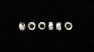 2FI160-ST: Crimp Bead Fluted Bright SIL 2mm- 500PC
