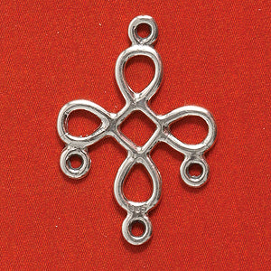 4FI603-SS: Chandelier 4 Loop Sterling Silver 16x23m 1 Piece