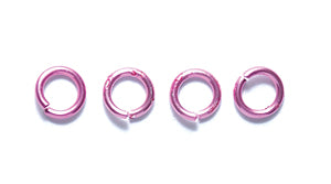 4FI222-HP: JumpRing Hot Pink 4mm 19GA 650PC/20-25GM
