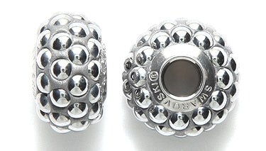 78CT815-C:  BeCharmed Cabochon Pave Chrom 15mm-1PC