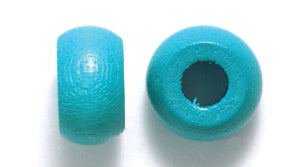 10WC165-C: CZ Wood Crow DK Turquoise 6x10mm 4mm Hole 500PC