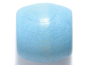16NW172: Wood Barrel Sky 16x17mm 8mmID 20 Piece