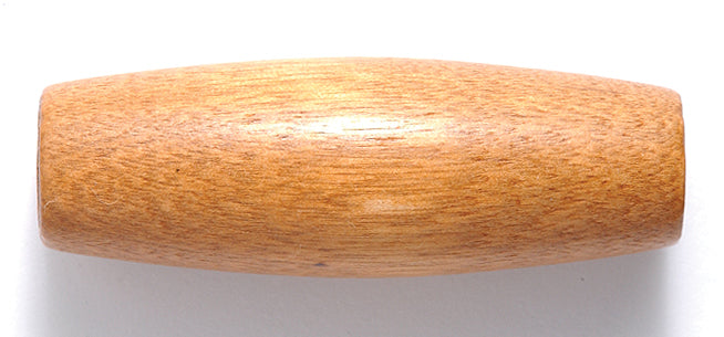 39NW154-25: Wood Oval Brown 18x50mm 25 Piece
