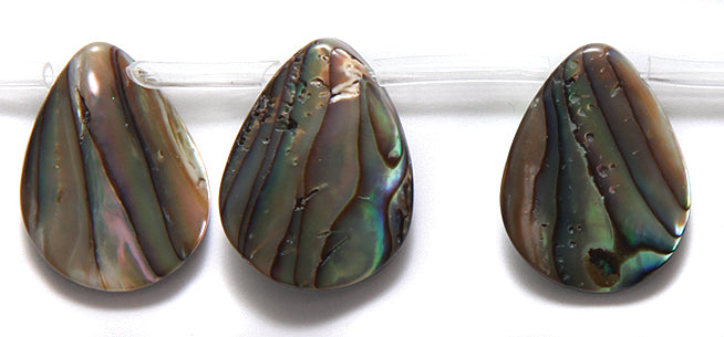46AB558: Abalone Tear Drop 15x20mm - 1STR