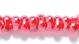 91SB338-TR: CZ Seed Bead Farfalle Sfinx Trans Dark Orange 3x7mm-1STR