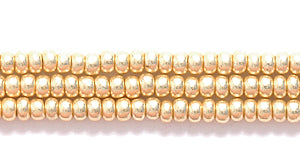 11SB851R: CZ Seed Bead Metallic Champagne Gold 11/0-1HK