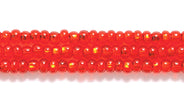 11SB438R: CZ Seed Bead SIL-Line Dark Orange Hyacinth 11/0-1HK