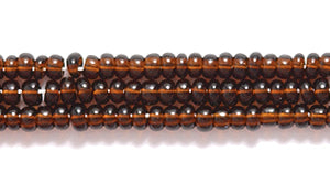 11SB258R: CZ Seed Bead Trans Root Beer 11/0-1HK
