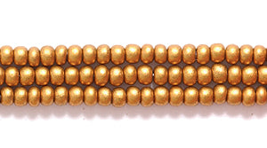 11SB954-MER: CZ Seed Bead Silk DK Gold 11/0-1HK