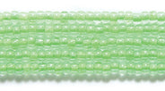 11SB784-NR: CZ Seed Bead Neon Lined Green 11/0 Uv Reactive-1HK