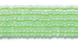 11SB784-NR: CZ Seed Bead Neon Lined Green 11/0 Uv Reactive-1HK
