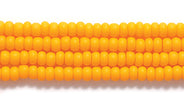 11SB132-MR: CZ Seed Bead Op LT Orange Matte 11/0-1HK