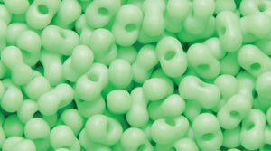 90SB684-NR: Farfalle SB Neon Green On White 2x4mm 50GM