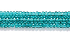 11SB287R: CZ Seed Bead Trans Emerald 11/0-1HK