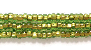10SB7283R: CZ Seed Bead Copper Lined Olive Green 10/0-1HK