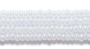 11SB612R: CZ Seed Bead Pearl White 11/0-1HK