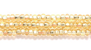 11SB452R: CZ Seed Bead SIL-Line LT Gold 11/0-1HK