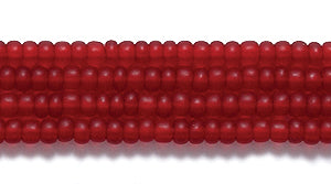 11SB244-MR: CZ Seed Bead Trans Ruby Matte 11/0-1HK