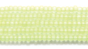 11SB622-NTR: CZ Seed Bead Neon Yellow On Crystal 11/0-1HK