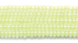 11SB622-NTR: CZ Seed Bead Neon Yellow On Crystal 11/0-1HK