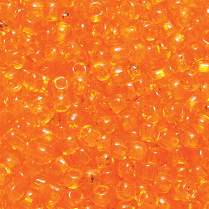 10SV232-6R: Vin VEN TRNS Orange #6 SQ-HOLE 10/0 50GM