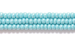 11SB385R: CZ Seed Bead Sfinx Turquoise Green 11/0-1HK