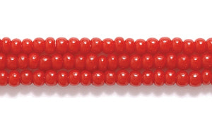 11SB146R: CZ Seed Bead Op DK Red 11/0-1HK