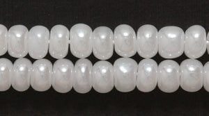 6SB612R: CZ Seed Bead Pearl White 6/0-6STR