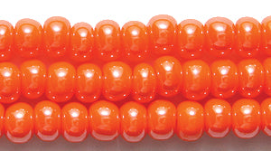 6SB334R: CZ Seed Bead Sfinx Dark Orange 6/0-6STR