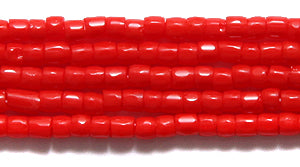 9SC142R: CZ Seed Bead 3-cut Opaque LT Red 9/0-1HK