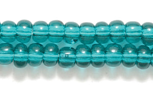 6SB287R: CZ Seed Bead Trans Emerald 6/0-6STR