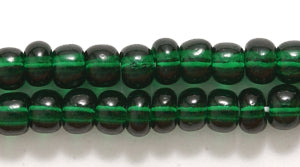 6SB288R: CZ Seed Bead Trans Deep Green 6/0-6STR