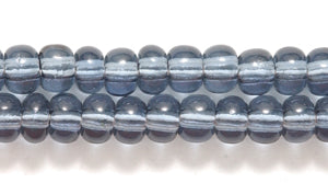 6SB205R: CZ Seed Bead Trans Grey 6/0-6STR