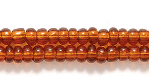 8SB256R: CZ Seed Bead Trans Dark Topaz 8/0-1HK
