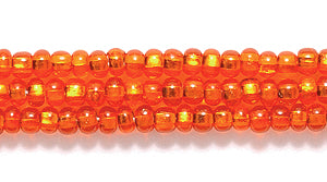 10SB434R: CZ Seed Bead SIL-Line Orange 10/0-1HK