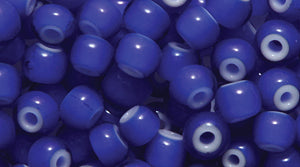 6SB278-WHR: CZ Seed Bead White Heart Cobalt 6/0-6STR