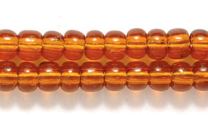 6SB256R: CZ Seed Bead Trans Dark Topaz 6/0-6STR