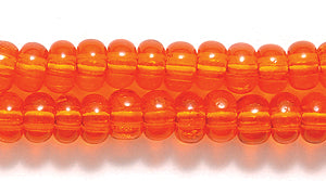 6SB234R: CZ Seed Bead Trans Medium  Orange 6/0-6STR