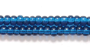 8SB269R: CZ Seed Bead Trans Montana Blue 8/0-1HK