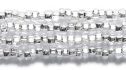 10SB412R: CZ Seed Bead SIL-Line Crystal 10/0 & -rh-1HK