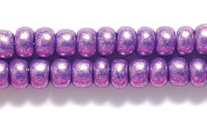 6SB898R: CZ Seed Bead Metallic Purple 6/0-6STR
