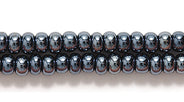 8SB309R: CZ Seed Bead Gunmetal 8/0-1HK