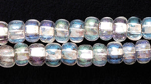6SB412-ABR: CZ Seed Bead Silverlined Crystal AB 6/0-6STR