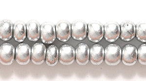 6SB915-MER: CZ Seed Bead Silky Silver 6/0-6STR