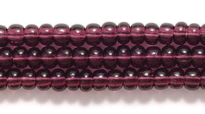 8SB299R: CZ Seed Bead Trans Deep Amethyst 8/0-1HK